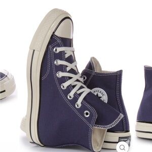 Converse navy/ purple chuck taylor (converse doesn’t sell these anymore)